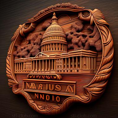 3D мадэль Мэдисон в США (STL)